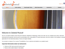 Tablet Screenshot of celestialmusical.com